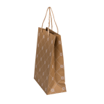 OOTB Kraftpapier-Geschenktüte mit Blumenverzierung
