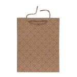 OOTB Kraftpapier-Geschenktüte mit Blumenverzierung