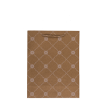 OOTB Kraftpapier-Geschenktüte mit Blumenverzierung