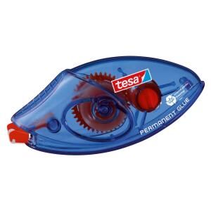 tesa Kleberoller Einweg - permanent, 8,5 m x 8,4 mm, blau