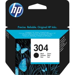 Hewlett Packard (HP) Original HP Druckkopfpatrone schwarz (N9K06AE,N9K06AE#ABE,N9K06AE#ACU,N9K06AE#BA3,N9K06AE#UUS,304,304BK,304BLACK,NO304,NO304BK,NO304BLACK)