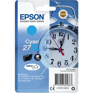 EPSON Original Epson Tintenpatrone cyan High-Capacity (C13T27124012,27XL,T27124012)