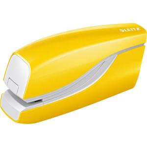 LEITZ 5566 Elektrisches Heftgerät WOW 10Blatt gelb metallic