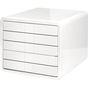 HAN Schubladenbox i-Box - A4/C4, 5 geschlossene Schubladen, weiß