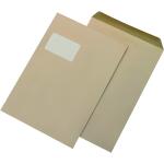 Versandtaschen - C4 , mit Fenster, gummiert, 90 g/qm,...