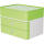 HAN SMART-BOX PLUS ALLISON Schubladenbox mit Utensilienbox - stapelbar, 2 Laden, snow white/lime green