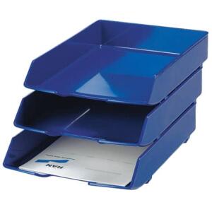 HAN Briefablage WAVE EXCLUSIV, DIN A4/C4, blau