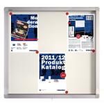 FRANKEN Schaukasten ECO Outdoor - 6x A4, 75 x 70,4 x 4,5 cm, weiß, magnethaftend