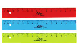 WEDO Lineal 15 cm f. Linkshänder