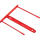 Fellowes Bankers Box Archivclip - Kunststoff, rot, 100er Pack