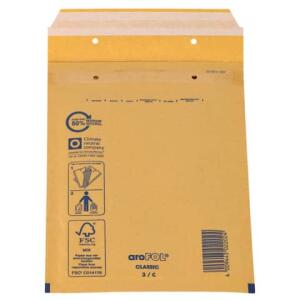 aroFOL Luftpolstertaschen Nr. 3, 150x215 mm, braun, 10 Stück