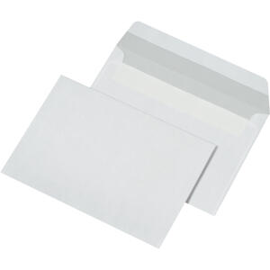 MAILmedia Briefumschläge C6 (162x114 mm), ohne Fenster, haftklebend, 80 g/qm, 1.000 Stück