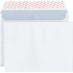 Elco Versandtasche documento - C4 plus, weiß, 120 g/qm, Haftklebung, 20 mm Seitenfalte