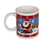 OOTB Rot/blauer Becher Weinachtsmann Schneemann