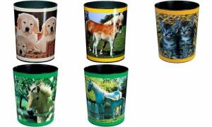 Motiv-Poster Papierkorb 13L Bunter Hund, 24,5x30cm