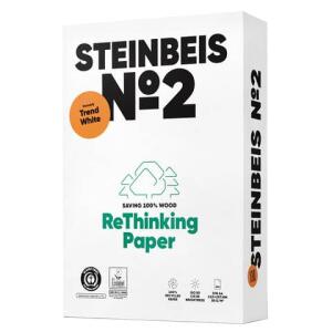 STEINBEIS No. 2 - Trend White - Recyclingpapier, A4, 80g, weiß, 500 Blatt