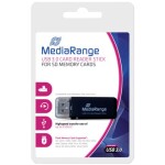 MediaRange USB 3.0 Speicherkartenlese-Stick, schwarz
