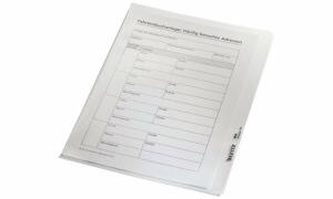 LEITZ 4105 Sichthülle Premium A5 PVC dokumentenecht glasklar