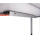 Hammerbacher Kabelwanne - 90 cm, abklappbar, Grau