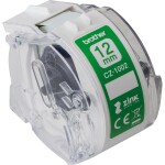 Rollenetiketten 12 mm weiß BROTHER CZ1002