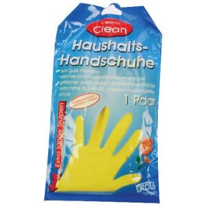 CLEAN Latex Gummihandschuhe - Größe L, 1 Paar, farbig sortiert