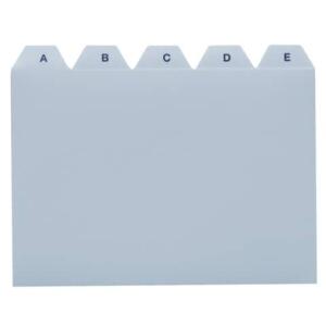Leitregister PP - A6 quer, grau