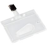 Q-Connect Ausweishülle mit Clip - 85 x 54 mm...