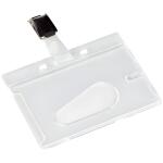 Q-Connect Ausweishülle mit Clip - 85 x 54 mm...