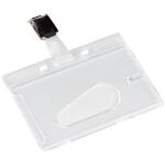 Q-Connect Ausweishülle mit Clip - 85 x 54 mm,...