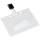 Q-Connect Ausweishülle mit Clip - 85 x 54 mm Hartplastik transp 10 Stk