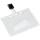 Q-Connect Ausweishülle mit Clip - 85 x 54 mm Hartplastik transp 10 Stk