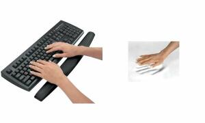 Fellowes Tastatur-Handgelenkauflage Memory Foam - 49,05 x 2,38 x 5,87 cm, schwarz