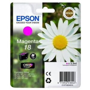 EPSON Original Epson Tintenpatrone magenta (C13T18034012,18,T1803,T18034012)