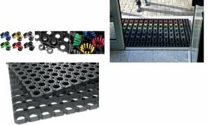 Miltex Ringgummimatte Eazycare Scrub - 100 x 150 cm, schwarz