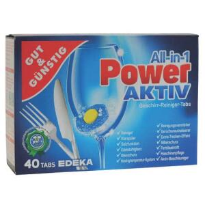 GUT & GÜNSTIG Gut & Günstig Geschirrspültabs All-in-1 Power - 40 Stück