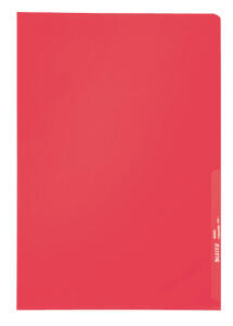 LEITZ 4000 Standard Sichthülle A4 PPFolie genarbt rot 013 mm