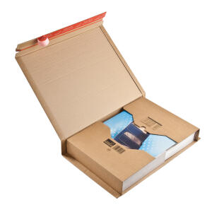 ColomPac Klassische Versandverpackung zum Wickeln 455x320x70 mm (A3), braun