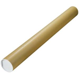 MAILmedia Versandrohre mit vormontierten Verschlusskappen - Ø 100 x 1000 mm, braun