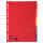 Falken Falken Zahlenregister - 1-5, Karton farbig, A4, 5 Farben, gelocht mit Orgadruck