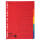 Falken Falken Zahlenregister - 1-5, Karton farbig, A4, 5 Farben, gelocht mit Orgadruck