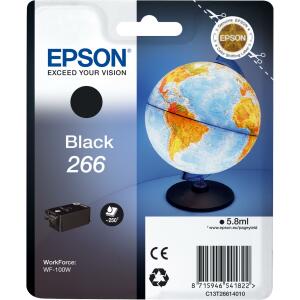 EPSON Original Epson Tintenpatrone schwarz (C13T26614010,T266140,266,T2661,T26614010)