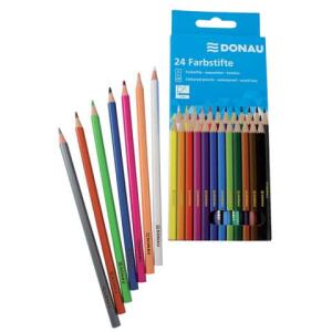 DONAU Farbstifte - 5 mm, 24 Farben, Kartonetui