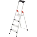 Hailo Alu-Sicherheitsleiter L80 ComfortLine - 4 Stufen