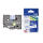 Schriftband 24mmx8m weiß/blau BROTHER TZE253 laminiert