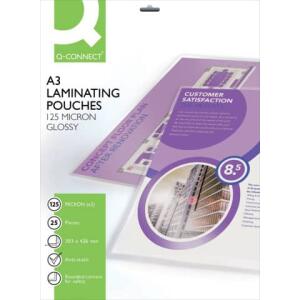 Q-Connect Folientasche - A3, 125 mym, 25 Stück