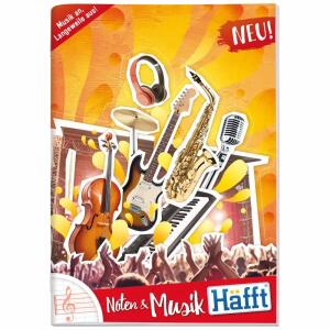 Notenheft A4 bunt HÄFFT 4174-7