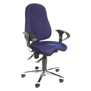 Fitness-Drehstuhl Sitness 10 blau TOPSTAR SI59U G26  mit Armlehnen