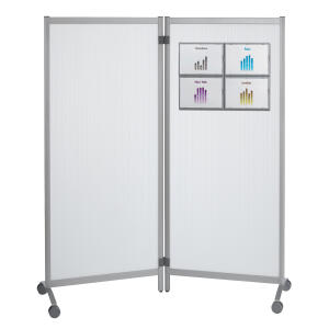 Paperflow Mobile Trennwand grau