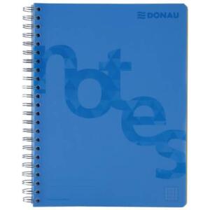 DONAU Collegeblock PP Cover - A4, kariert, blau