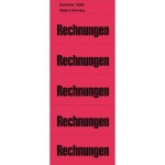 Inhaltsschilder Rechnungen - Beutel mit 100 Stück, rot